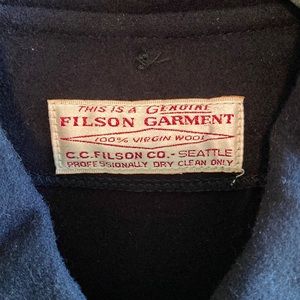 Vintage C. C. Filson Co. Men’s 100% Heavy Wool Full Vest/Liner  Large? XL?
